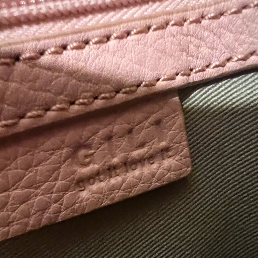 Gili Pink Leather Hobo Handbag Crossbody - Picture 4 of 16